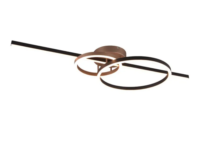 TRIO LED Deckenlampe MONTILLA 100 cm coffee