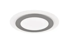 TRIO LED Deckenlampe MORGAN 45 cm nickelfarbig