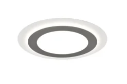 TRIO LED Deckenlampe MORGAN 45 cm nickelfarbig