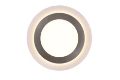 TRIO LED Deckenlampe MORGAN 45 cm nickelfarbig