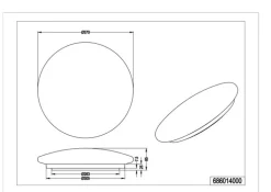 TRIO LED Deckenlampe PAOLO mit Funktion