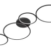 TRIO LED Deckenlampe RONDO schwarz