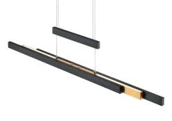 TRIO LED Pendellampe TRAJAN schwarz