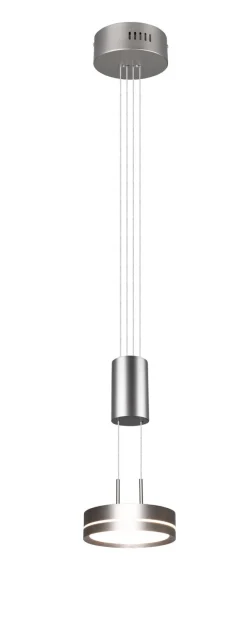 TRIO LED Pendelleuchte FRANKLIN 1-flg nickelfarbig