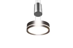 TRIO LED Pendelleuchte FRANKLIN 1-flg nickelfarbig