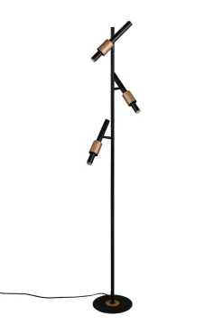 TRIO LED Stehlampe TRS IKARIS 3-flg. schwarz matt