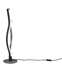 TRIO LED Tischlampe BLAZE 48 cm schwarz /nickelfarbig