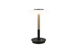 TRIO LED Tischlampe CELESTE 33 cm coffee /weiß