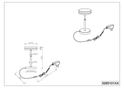 TRIO LED Tischlampe FRANKLIN anthrazit