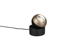 TRIO LED Tischlampe TRS ORBIT schwarz/coffee