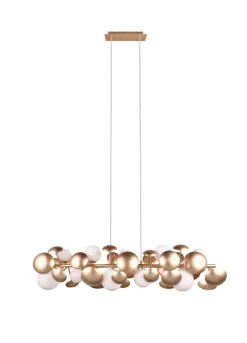 TRIO Retrofit Balkenpendel TRS BUBBLE 100 cm goldfarbig