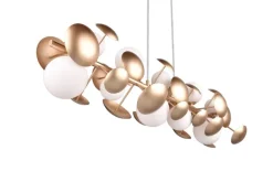 TRIO Retrofit Balkenpendel TRS BUBBLE 100 cm goldfarbig