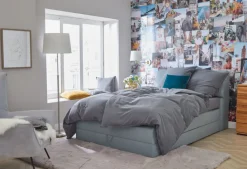 TRIO Retrofit Stehlampe LYON nickelfarbig