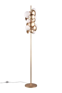 TRIO Retrofit Stehlampe TRS BUBBLE 155 cm goldfarbig