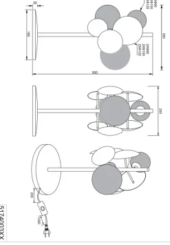 TRIO Retrofit Tischlampe TRS BUBBLE 50 cm goldfarbig