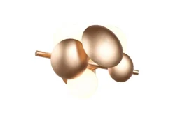 TRIO Retrofit Wandleuchte TRS BUBBLE goldfarbig