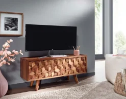 TV-Lowboard 92 x 44 cm Sheesham massiv