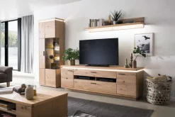 TV-Lowboard BARCELONA 210 cm Balkeneiche bianco