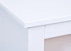 TV-Lowboard LUKAS 118x45x39 cm Massivholz Kiefer weiß