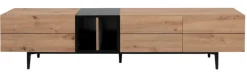 TV-Lowboard NOLA 195 x 48 cm Artisan Oak/ schwarz