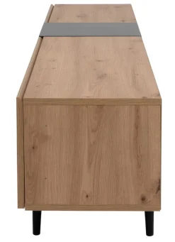 TV-Lowboard NOLA 195 x 48 cm Artisan Oak/ schwarz