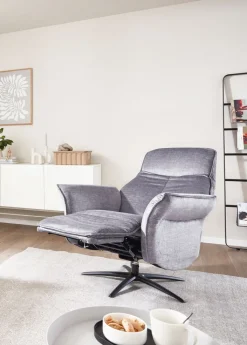 CASAVANTI TV-Sessel 8010133 Stoffbezug Grau