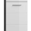 Unterschrank SCOUT 37 x 88 cm grau/ weiß Hochglanz