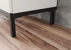 Unterschrank YONKERS 34 x 123 cm Kaschmir/ Nussbaum