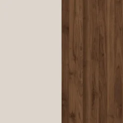 Unterschrank YONKERS 34 x 123 cm Kaschmir/ Nussbaum