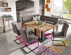 Variano Eckbank POPPI Balkeneiche Natur geölt ca. 163 x 203 cm