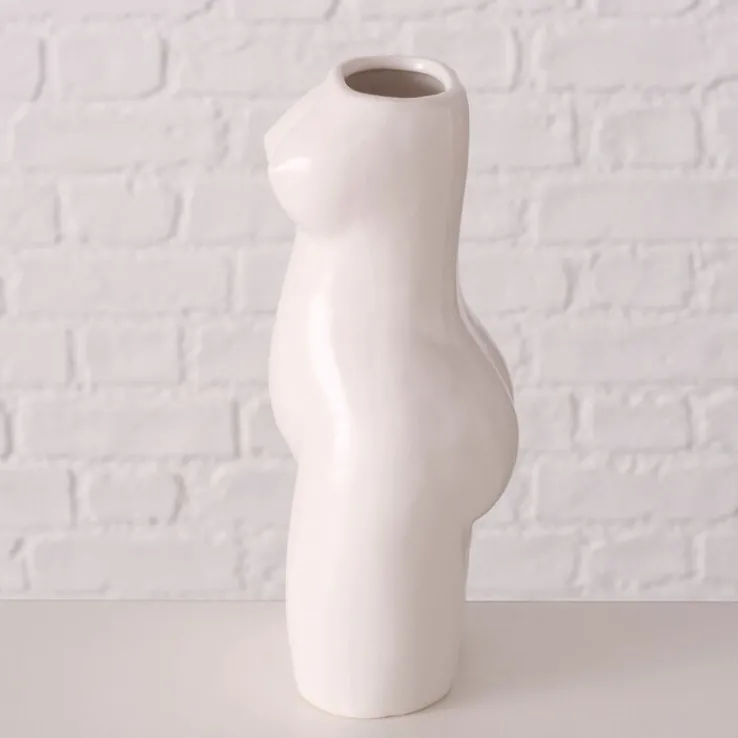 Vase AURICE 17 cm weiß