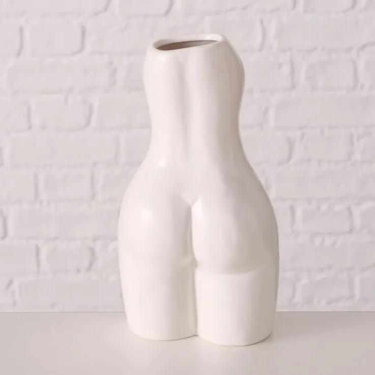 Vase AURICE 17 cm weiß