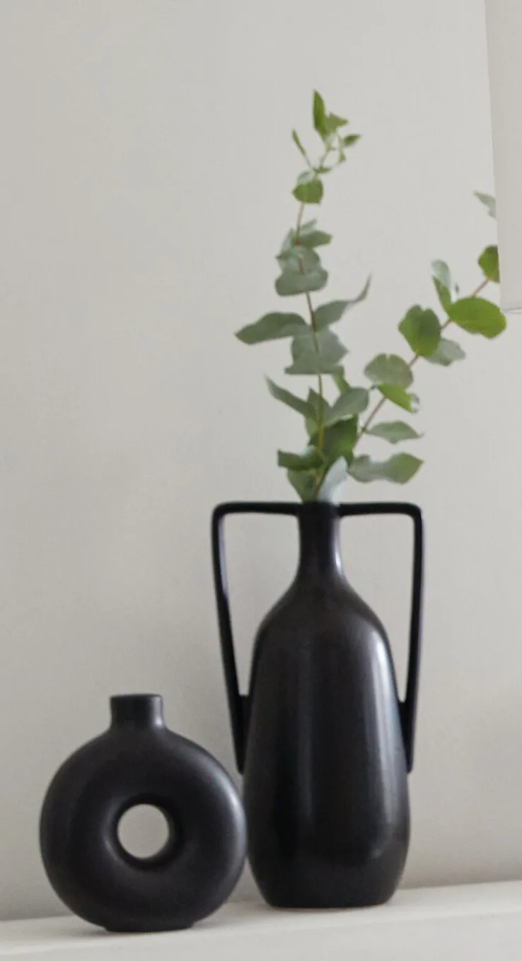 Vase MELAX 35 cm schwarz