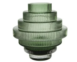 Vase STAIRS 17,5 cm grün