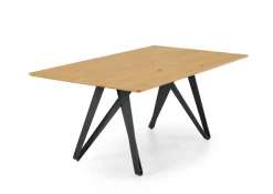 VENJAKOB Esstisch RON 190 x 100 cm Wildeiche hell/anthrazit matt