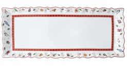 Villeroy & Boch Kuchenplatte TOY's DELIGHT 15 x 38 cm weiß /rot /grün