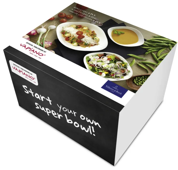 Villeroy & Boch Schalen-Set VAPIANO 6-teilig Porzellan weiß