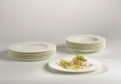 Villeroy & Boch Tafelservice NOBLESSE 12-teilig cremeweiß