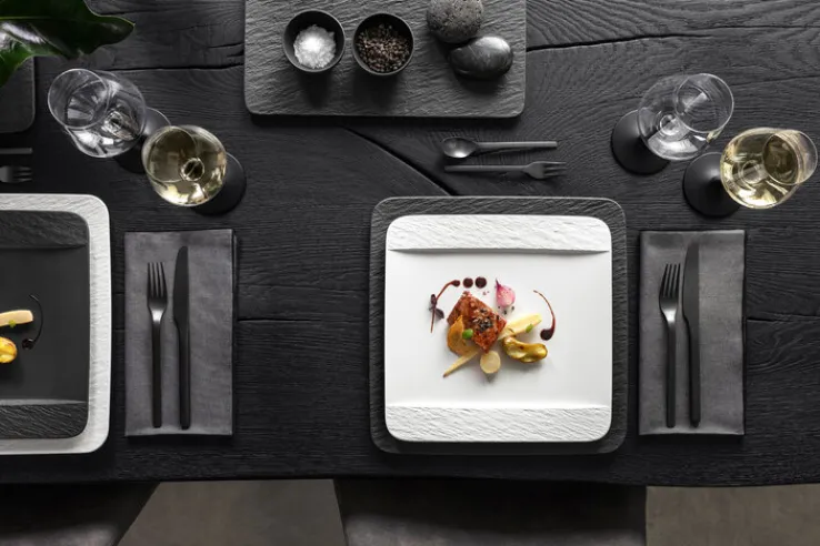 Villeroy & Boch Teller MANUFACTURE ROCK BLANC weiß