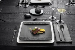 Villeroy & Boch Teller MANUFACTURE ROCK grau/ schwarz