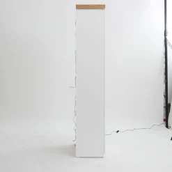 QUARTIER Vitrine AARON weiß/ braun