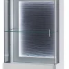 Vitrine AMORA 60 cm NB weiß /anthrazit 3D