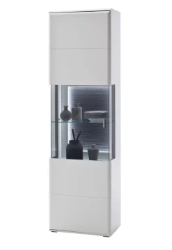 Vitrine AMORA 60 cm NB weiß /anthrazit 3D