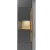 Vitrine CITY 50 x 200 cm Anthrazit/Wotan Eiche Dekor