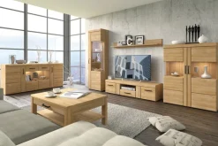 QUARTIER Vitrine CORTINA I 58 x 195 cm Eiche braun