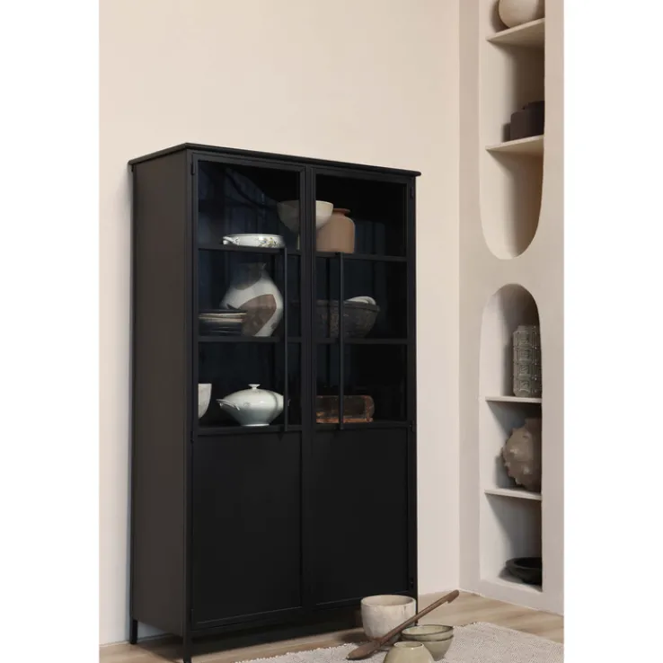 Vitrine EXHIBIT 90 x 170 cm schwarz