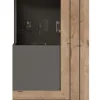 QUARTIER Vitrine FRENO II Oak/ grau