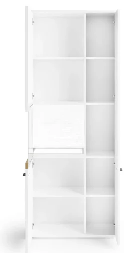 QUARTIER Vitrine LANCASTER 80 x 206 cm Eiche Artisan