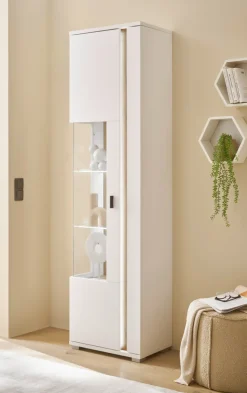 Vitrine LONG ISLAND L 55 cm weiß