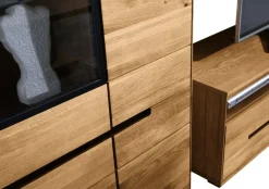 Vitrine MILO 103 x 147 cm Eiche teilmassiv